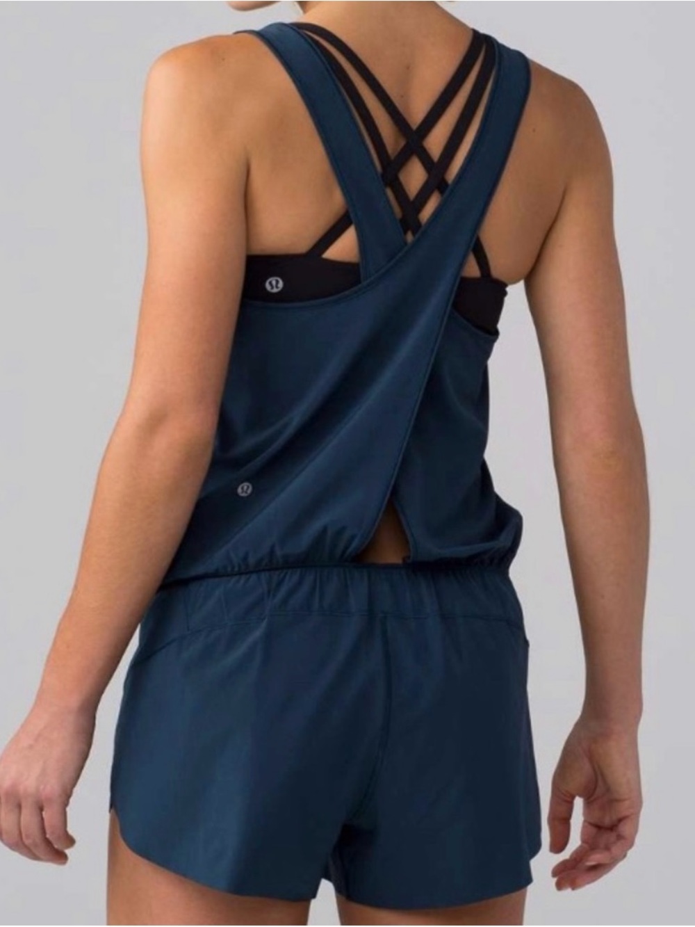 lululemon athletica Deep Navy Blue Athletic Romper
